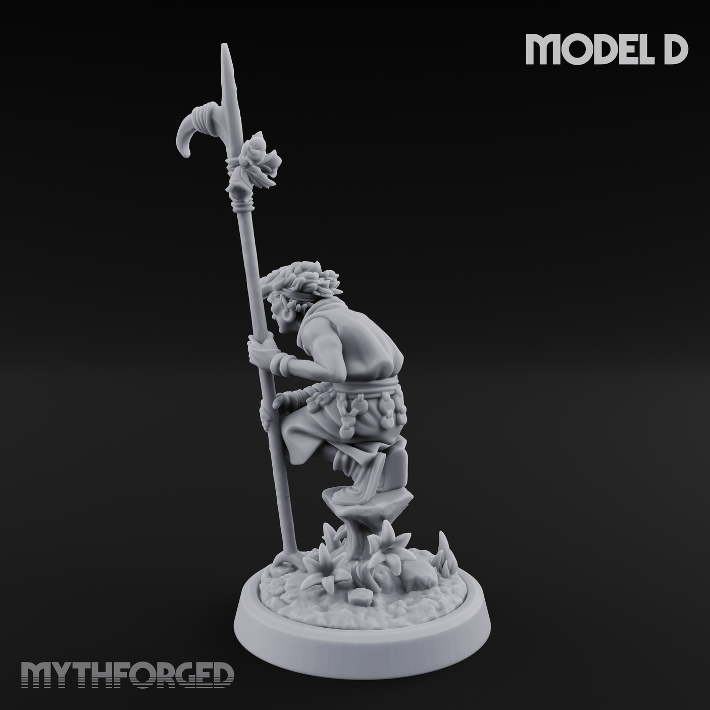 Whispering Wickedness Human Cultist D Miniature for Dungeons and Dragons, Pathfinder or other TTRPGs