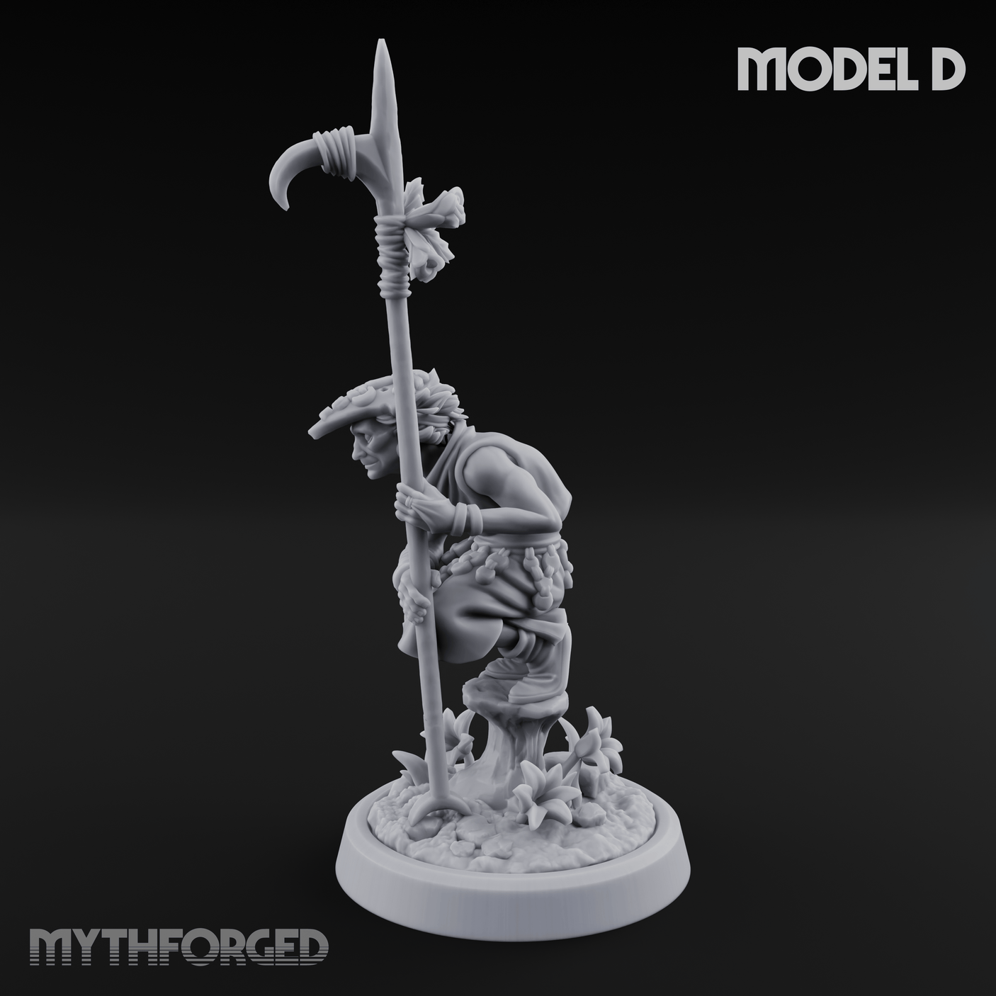 Whispering Wickedness Human Cultist D Miniature for Dungeons and Dragons, Pathfinder or other TTRPGs