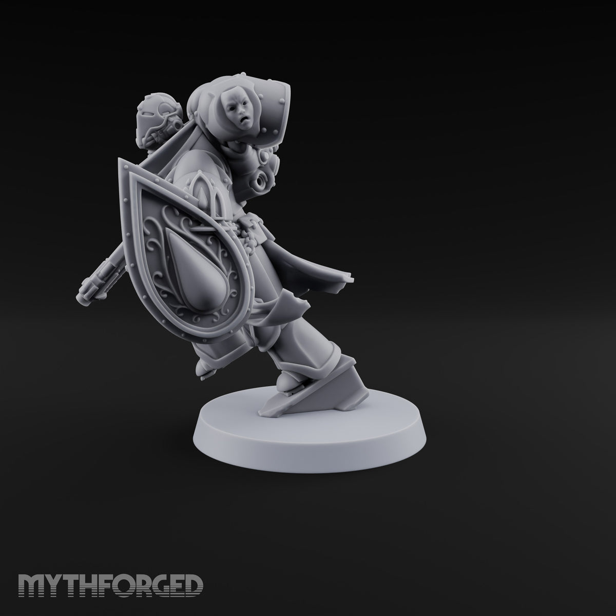 Drop Zone Reached Human Jump Pack Soldier A — Pistol and Shield