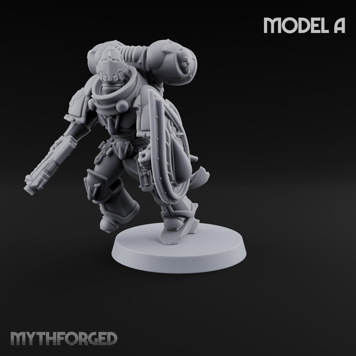 Drop Zone Reached Human Jump Pack Soldier A — Pistol and Shield