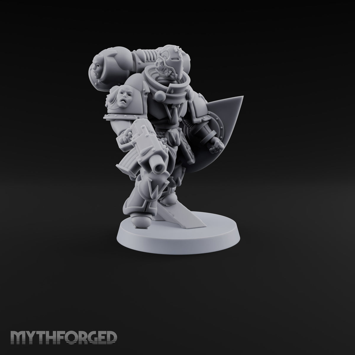 Drop Zone Reached Human Jump Pack Soldier B — Pistol and Shield