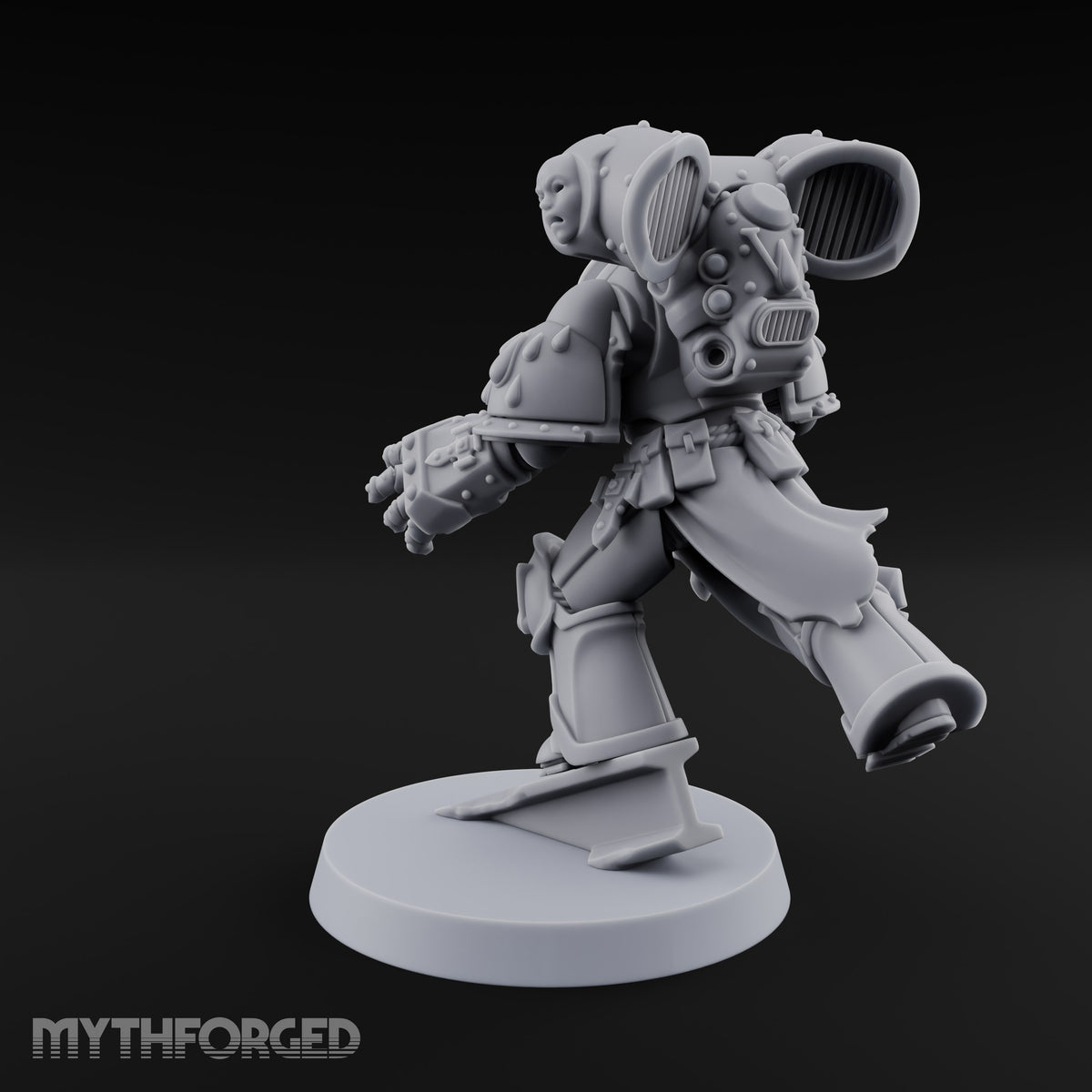 Drop Zone Reached Human Jump Pack Soldier C — Pistol and Power Fist