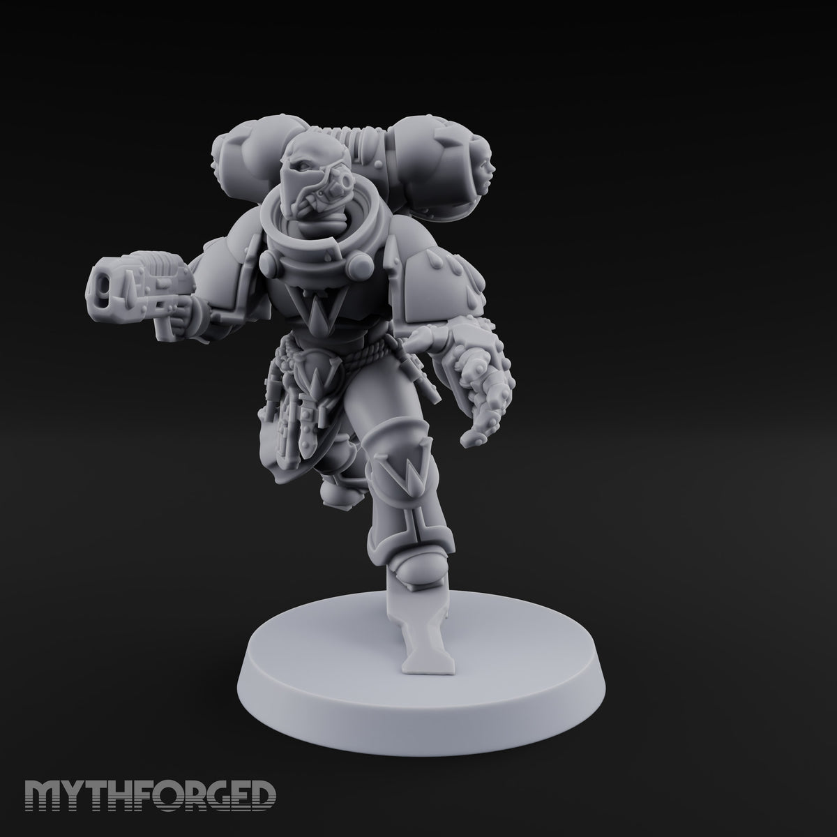 Drop Zone Reached Human Jump Pack Soldier C — Pistol and Power Fist