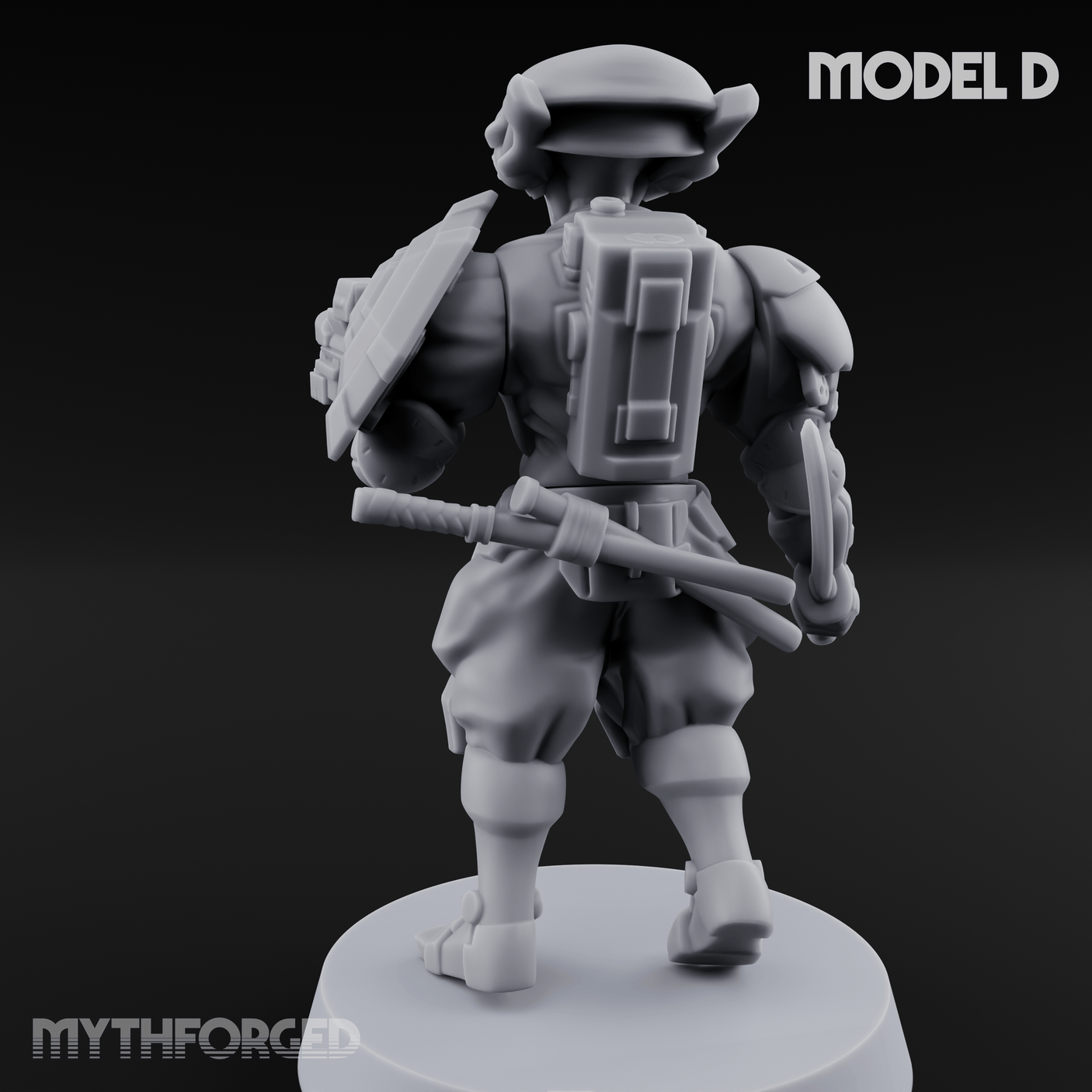 Locked And Loaded Cyber Ninjas D Miniature for Dungeons and Dragons, Pathfinder or other TTRPGs