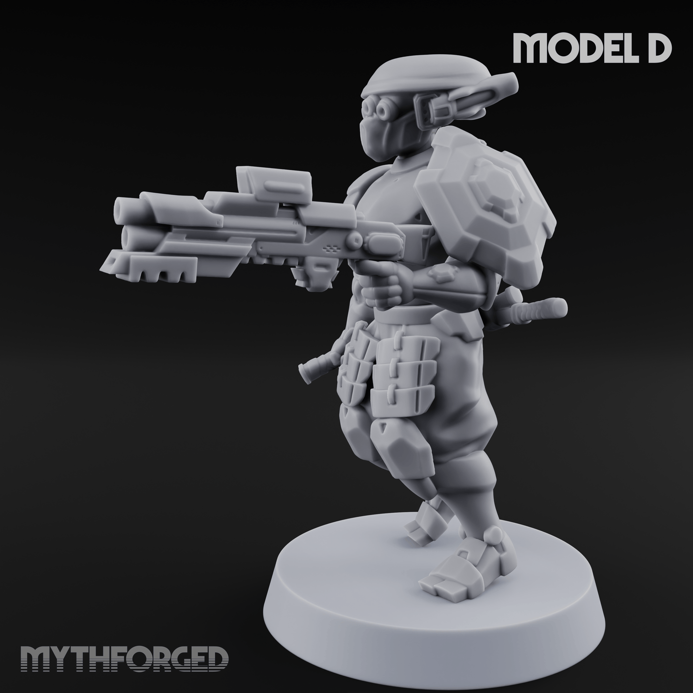 Locked And Loaded Cyber Ninjas D Miniature for Dungeons and Dragons, Pathfinder or other TTRPGs