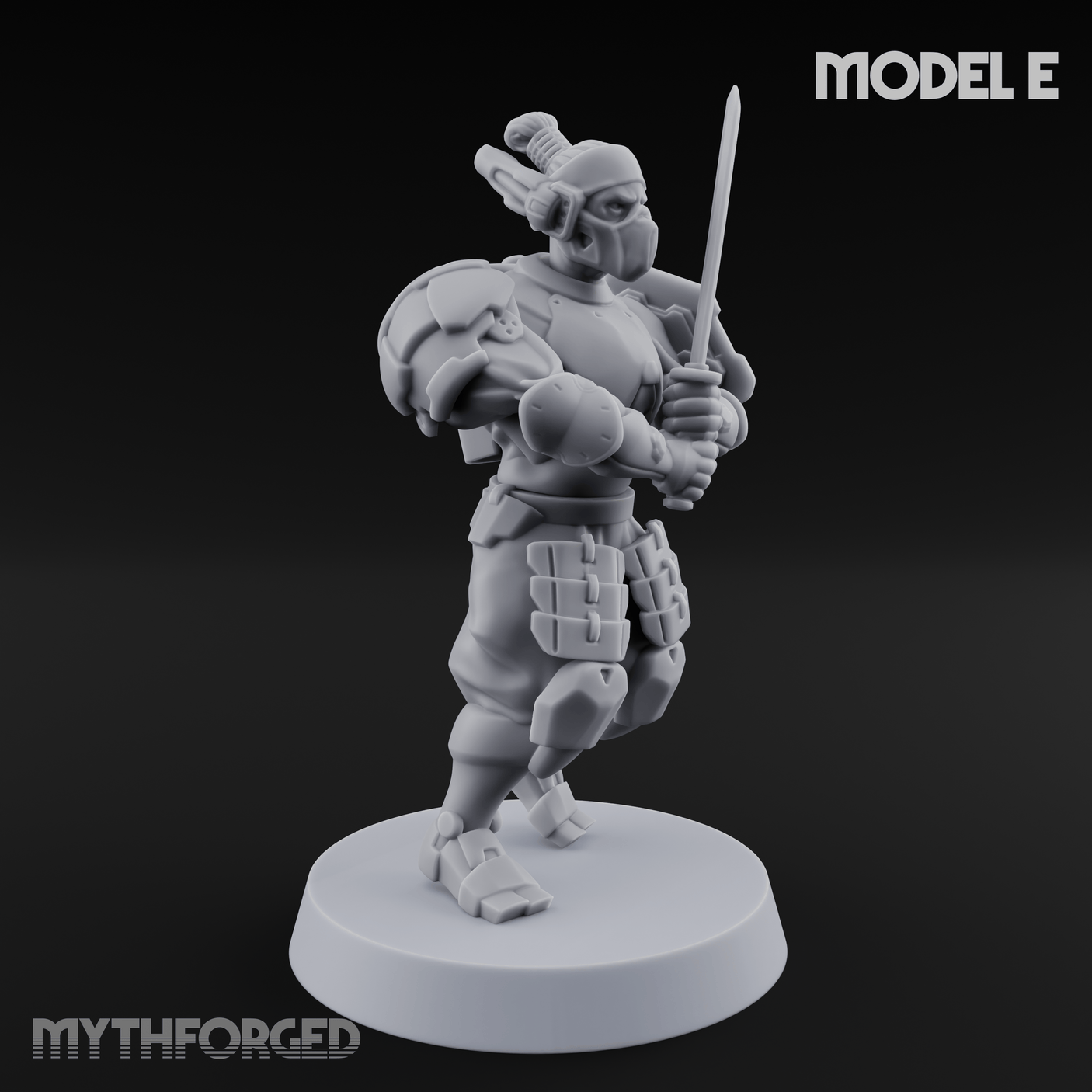 Locked And Loaded Cyber Ninjas E Miniature for Dungeons and Dragons, Pathfinder or other TTRPGs