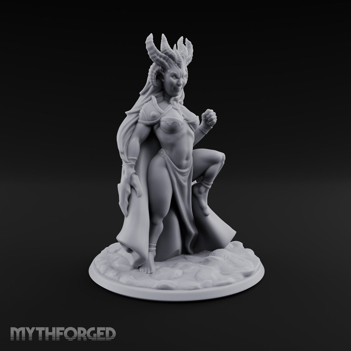 Devilish Footwork Succubus Horned Fiend Dancer with Cape B