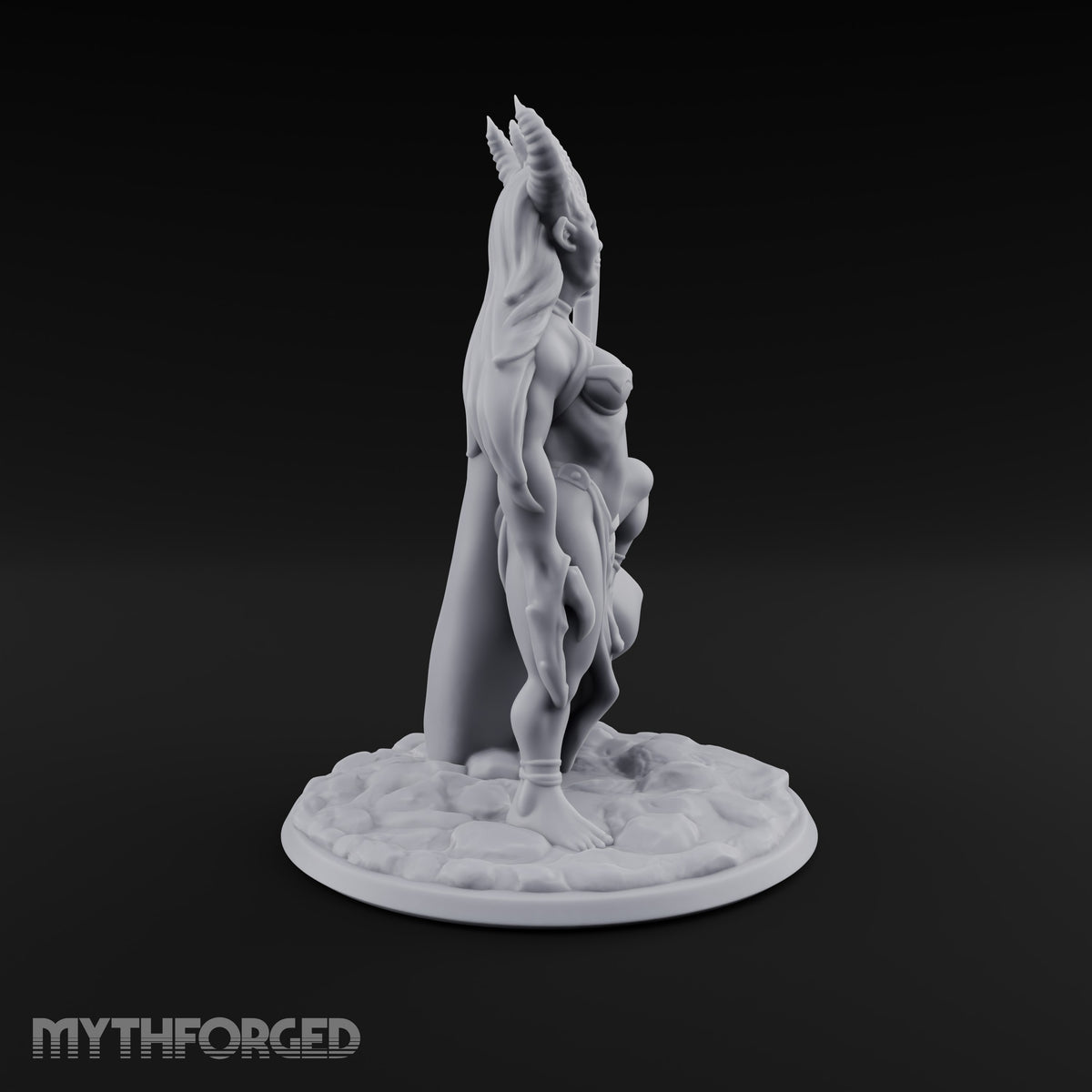 Devilish Footwork Succubus Horned Fiend Dancer with Cape C