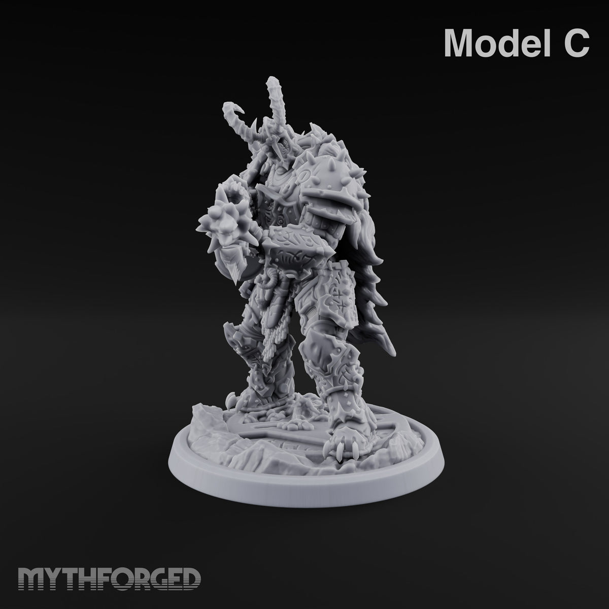 Dark Matter of Fact Human Spiked Armoured Warrior C — VFX