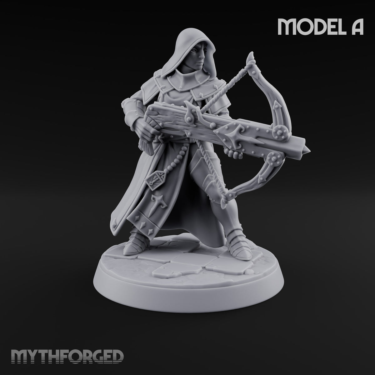 Pray, Then Aim Human Female Hooded Crossbow Arbalists — A · Hooded · Arbalest + Arbalest