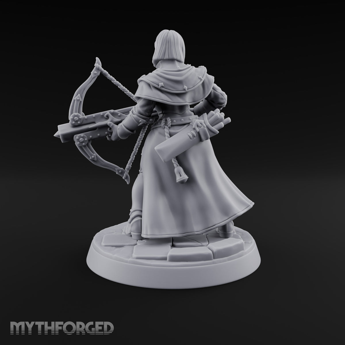 Pray, Then Aim Human Female Hooded Crossbow Arbalist C — Bare Head · Arbalest
