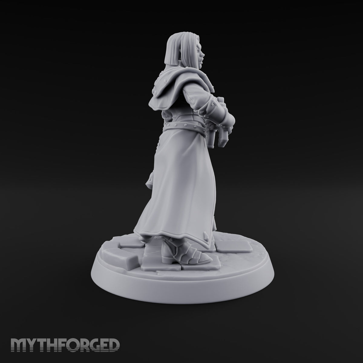 Pray, Then Aim Human Female Hooded Crossbow Arbalist C — Bare Head · Gun
