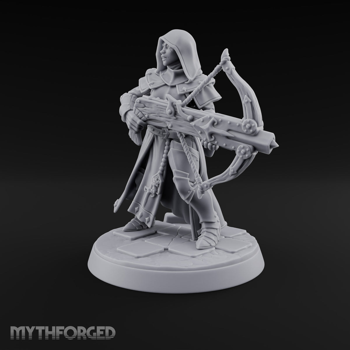 Pray, Then Aim Human Female Hooded Crossbow Arbalist C — Hooded · Arbalest