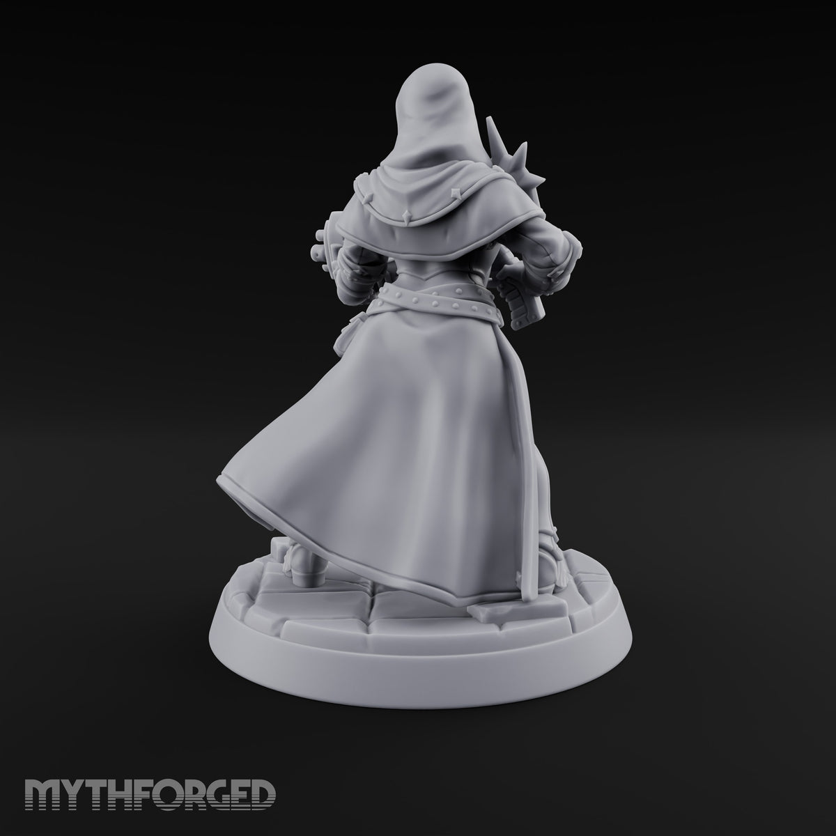 Pray, Then Aim Human Female Hooded Crossbow Arbalist D — Hooded · Gun