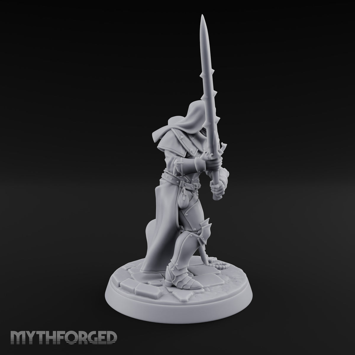 Pray Loud, Swing Louder Human Female Armoured Nun E — Hooded