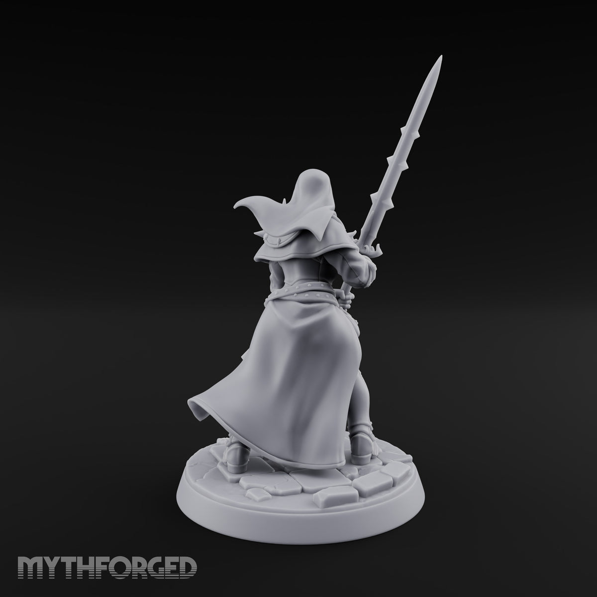 Pray Loud, Swing Louder Human Female Armoured Nun E — Hooded
