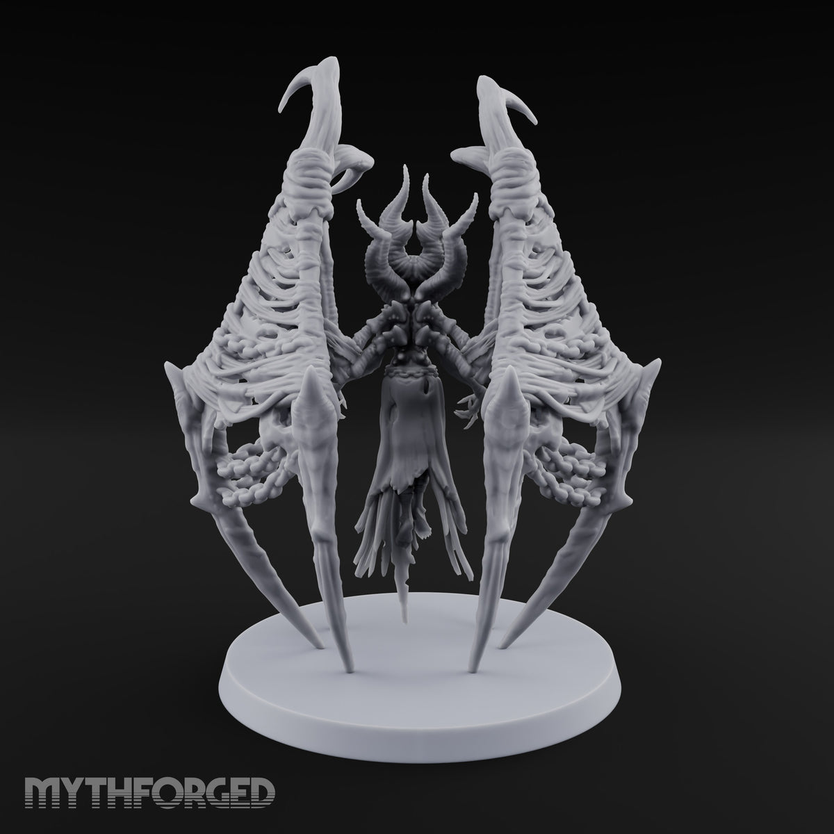 Wings Like an Open Rib Cage Succubus Demon Queen A