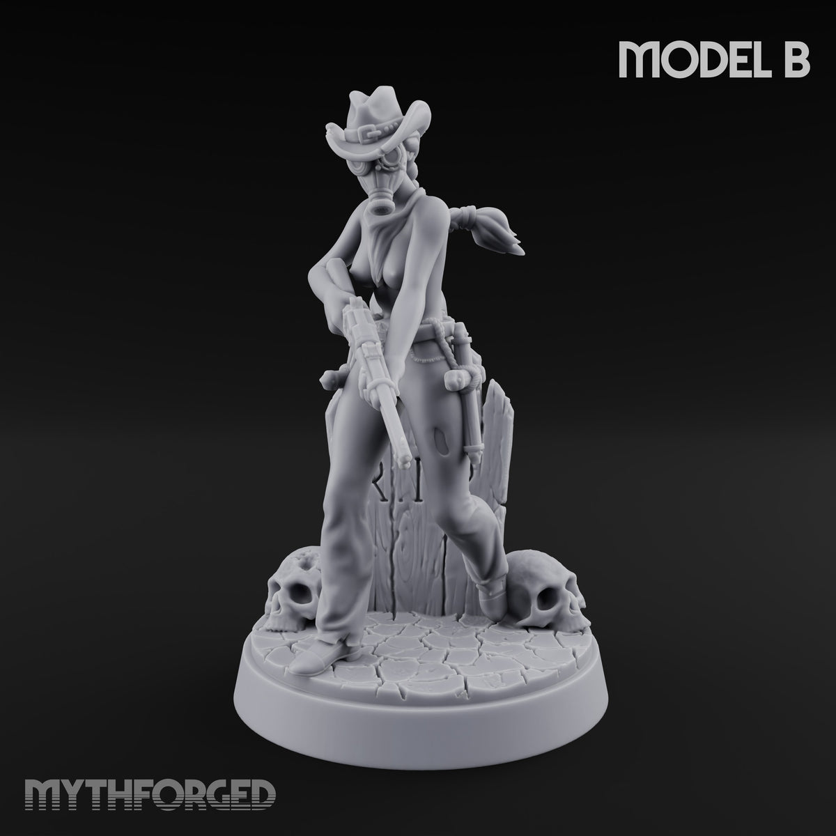 Keeping the Peace Masked Deputy B Miniature for Dungeons and Dragons, Pathfinder or other TTRPGs
