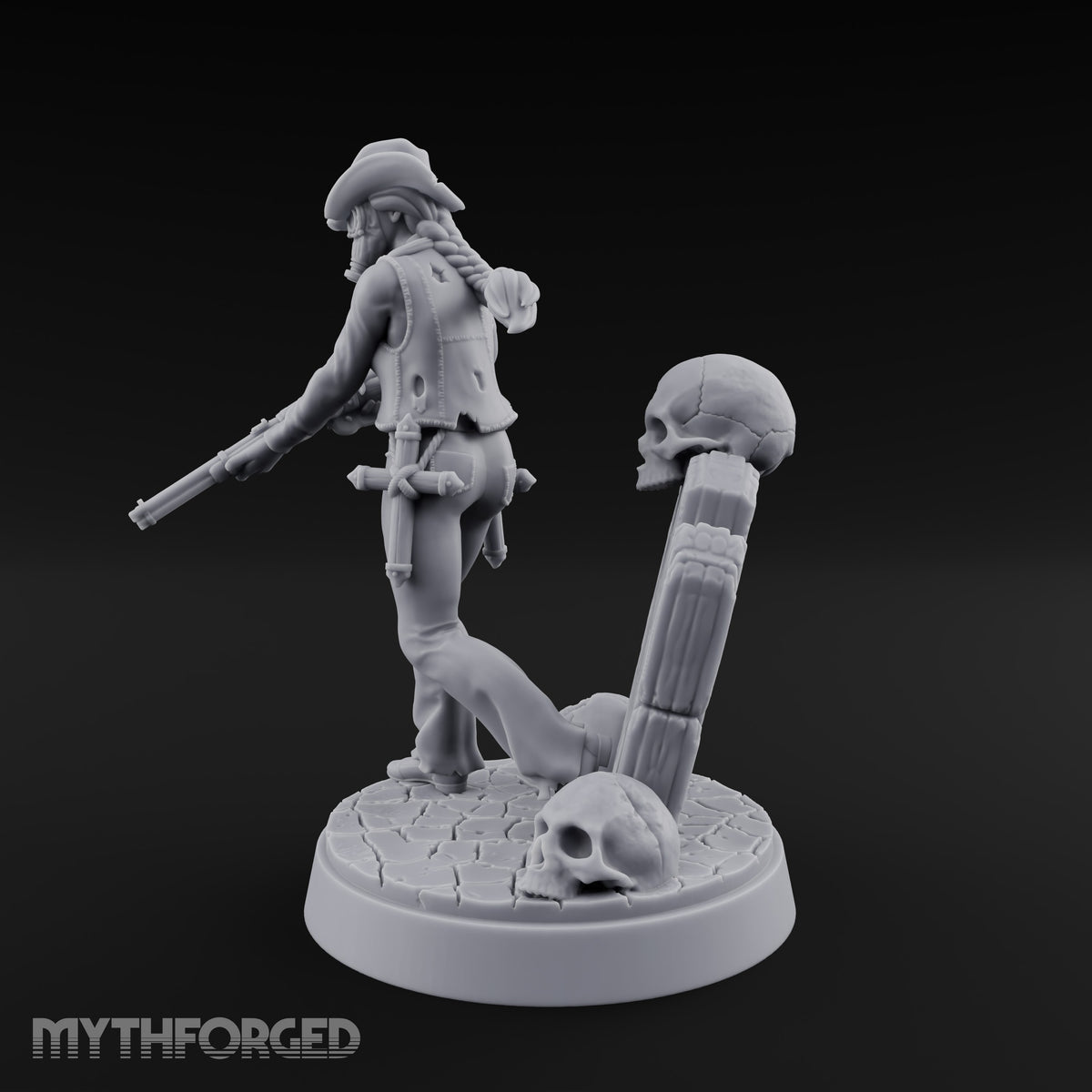 Keeping the Peace Masked Deputy B Miniature for Dungeons and Dragons, Pathfinder or other TTRPGs