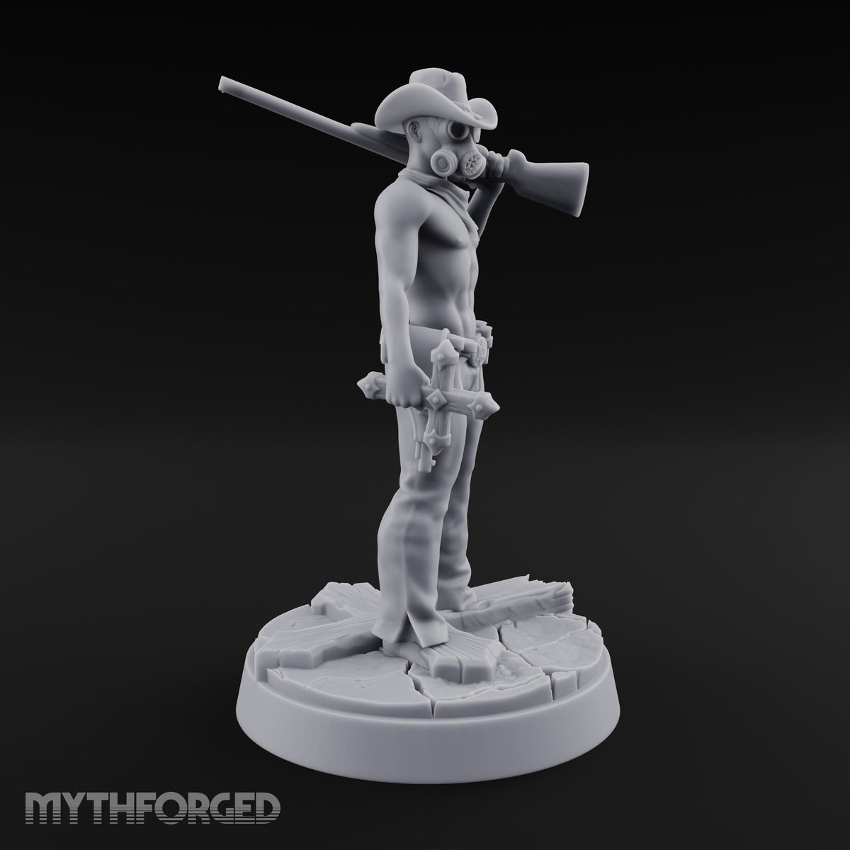 Keeping the Peace Masked Deputy F Miniature for Dungeons and Dragons, Pathfinder or other TTRPGs