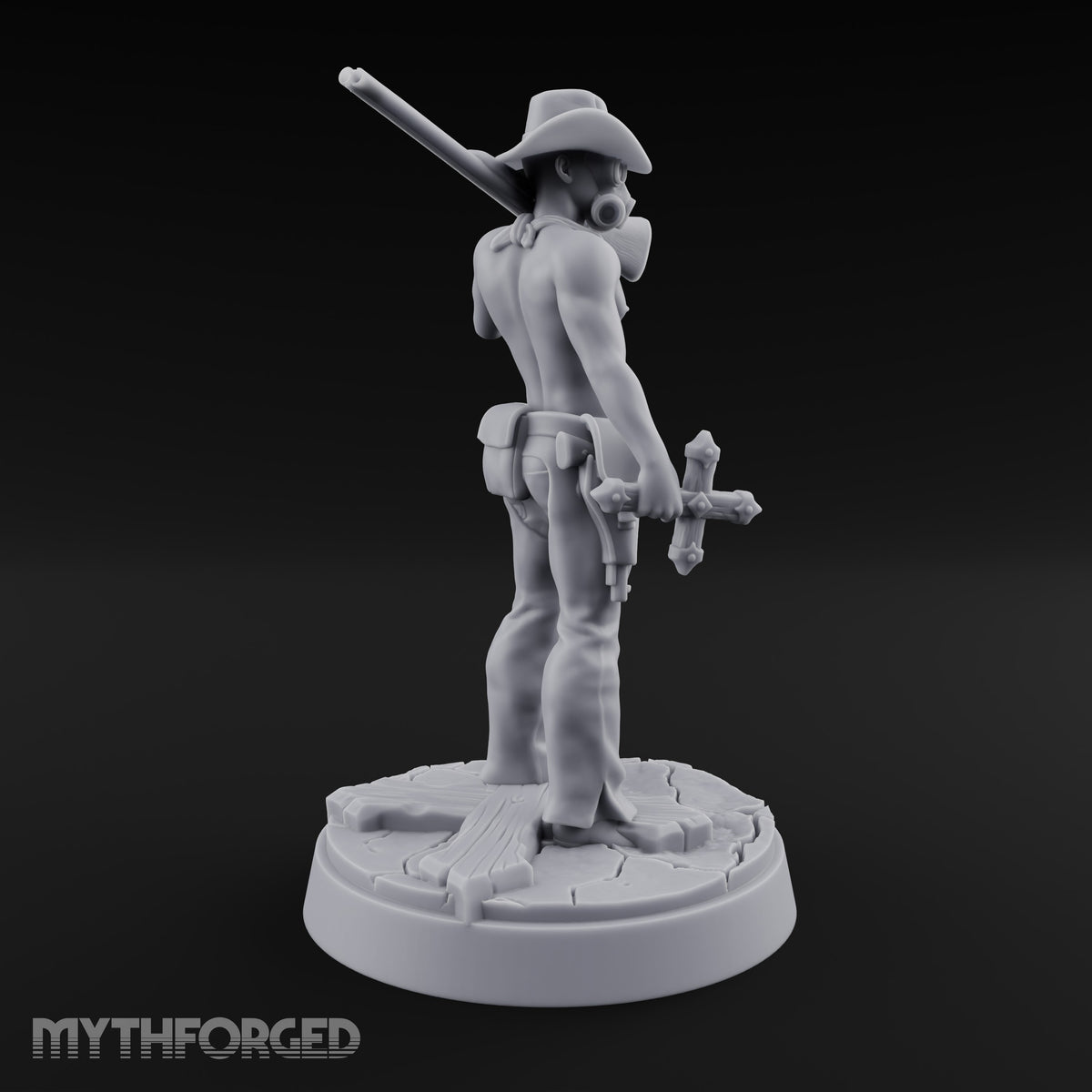 Keeping the Peace Masked Deputy F Miniature for Dungeons and Dragons, Pathfinder or other TTRPGs