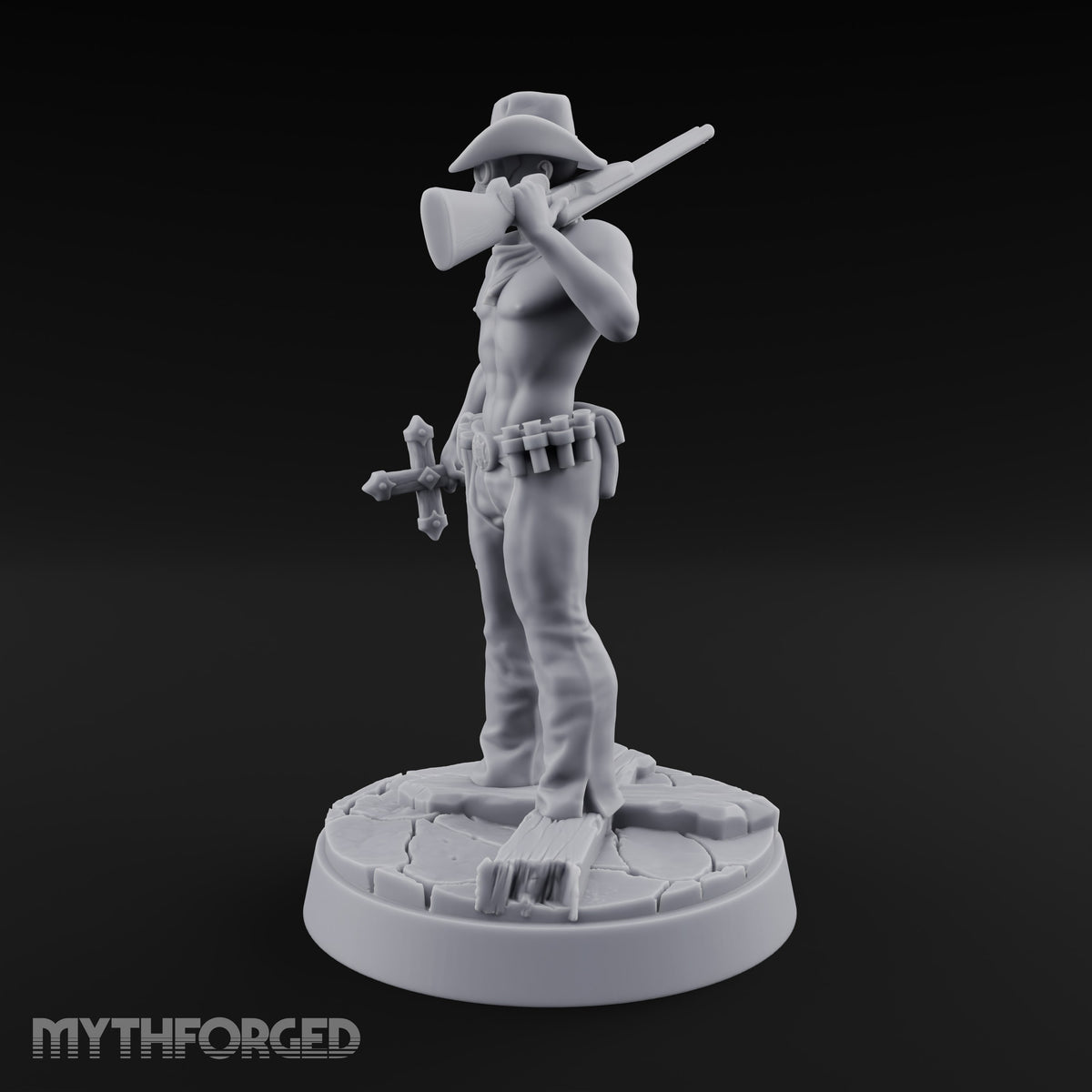Keeping the Peace Masked Deputy F Miniature for Dungeons and Dragons, Pathfinder or other TTRPGs