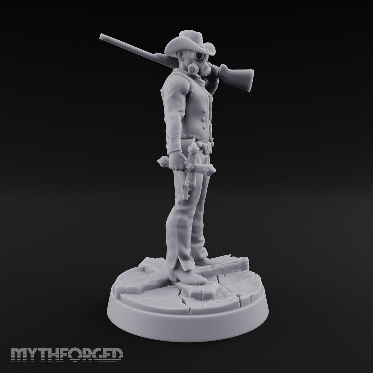 Keeping the Peace Masked Deputy F Miniature for Dungeons and Dragons, Pathfinder or other TTRPGs