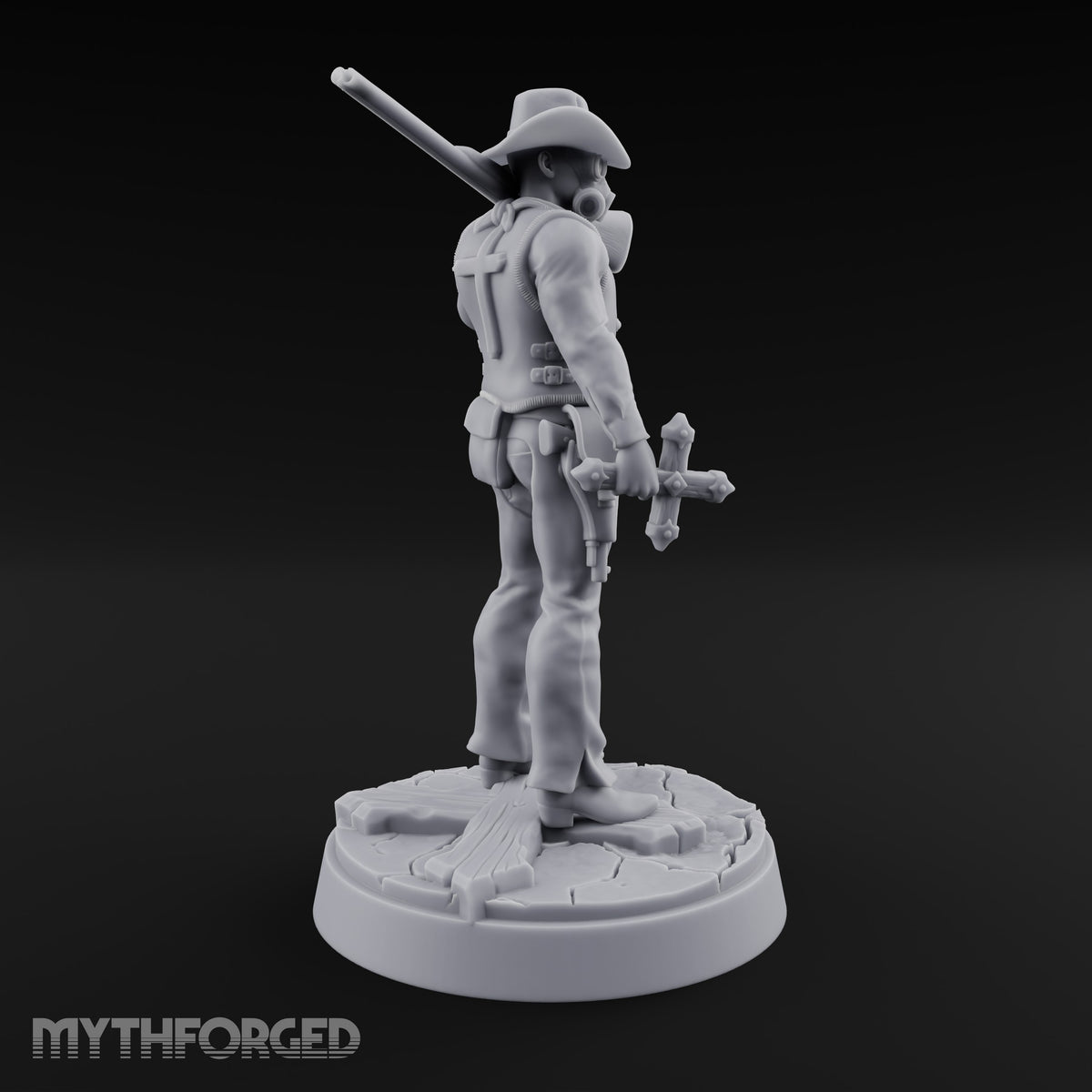 Keeping the Peace Masked Deputy F Miniature for Dungeons and Dragons, Pathfinder or other TTRPGs