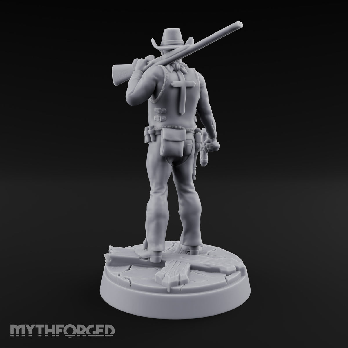 Keeping the Peace Masked Deputy F Miniature for Dungeons and Dragons, Pathfinder or other TTRPGs