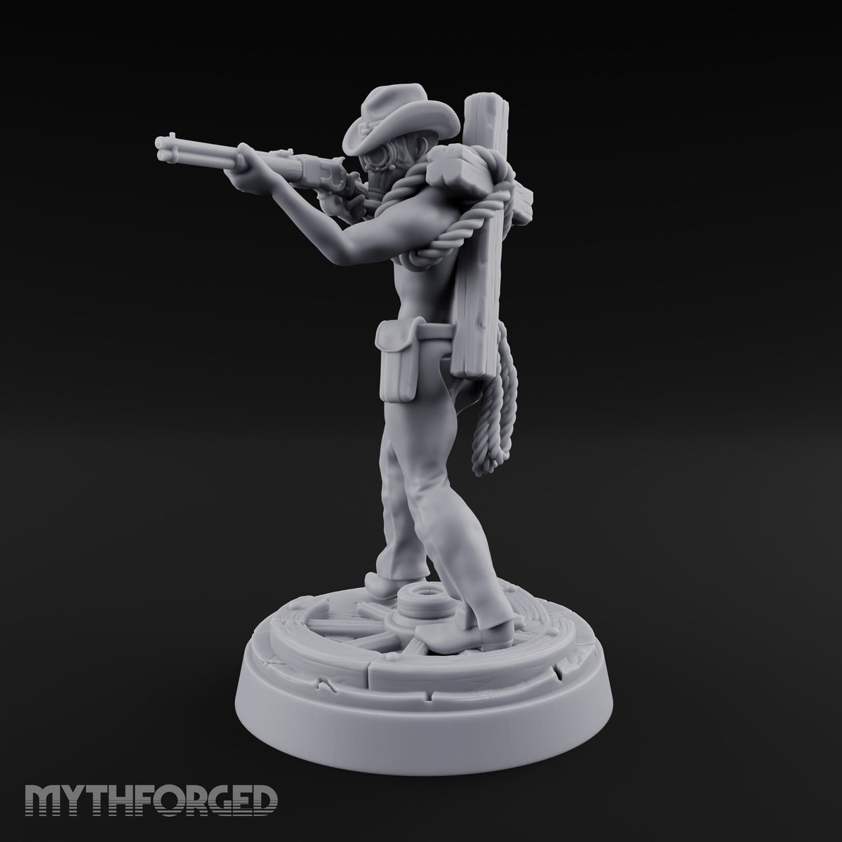 Keeping the Peace Masked Deputy G Miniature for Dungeons and Dragons, Pathfinder or other TTRPGs