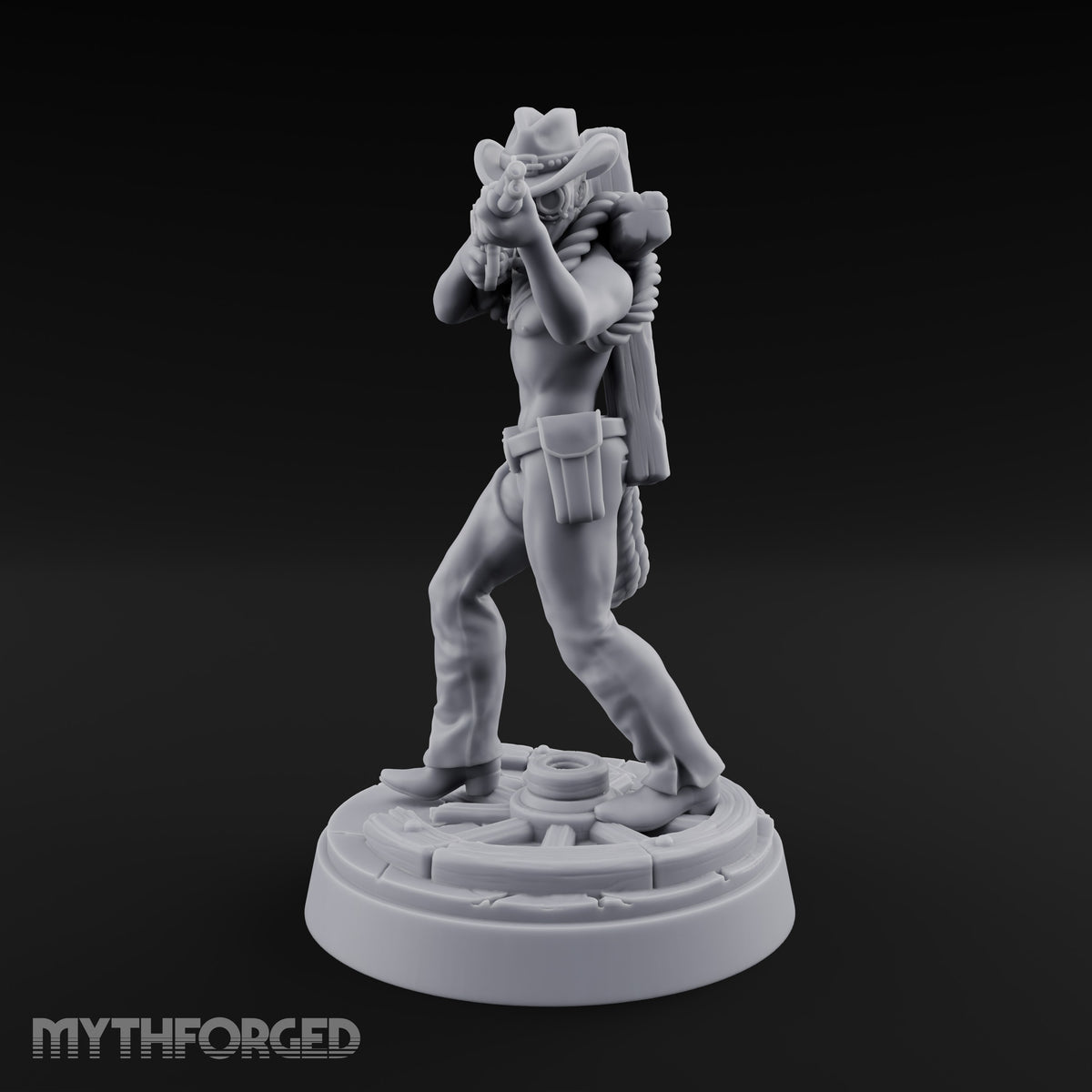 Keeping the Peace Masked Deputy G Miniature for Dungeons and Dragons, Pathfinder or other TTRPGs