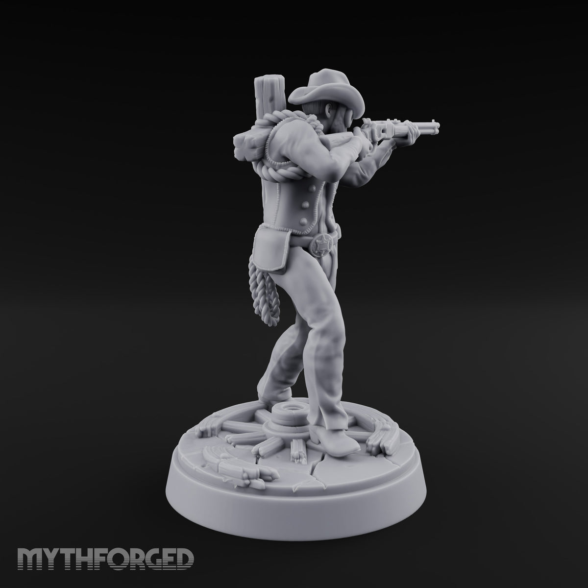 Keeping the Peace Masked Deputy G Miniature for Dungeons and Dragons, Pathfinder or other TTRPGs