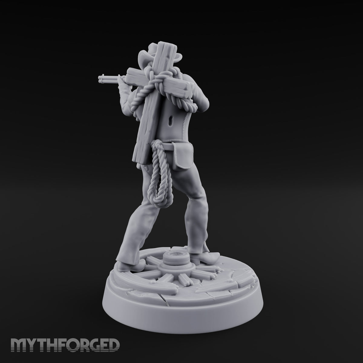 Keeping the Peace Masked Deputy G Miniature for Dungeons and Dragons, Pathfinder or other TTRPGs
