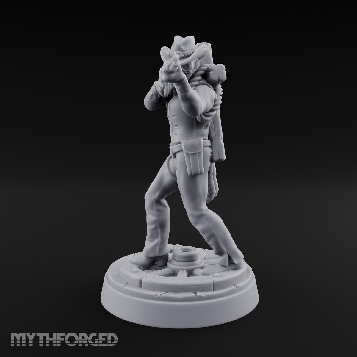 Keeping the Peace Masked Deputy G Miniature for Dungeons and Dragons, Pathfinder or other TTRPGs