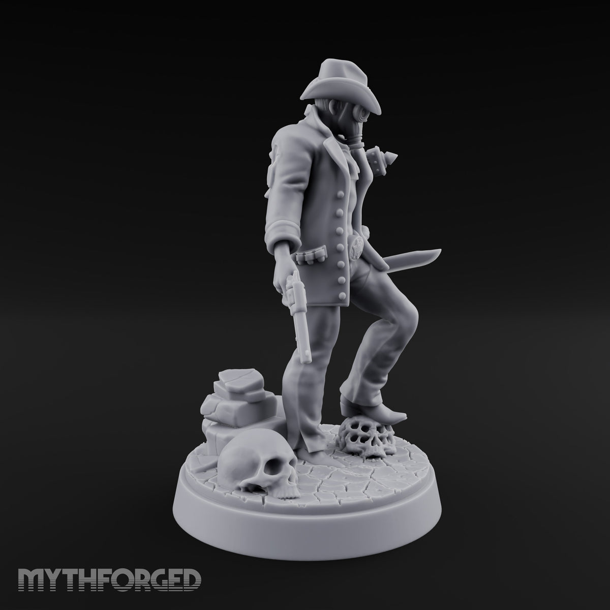 Keeping the Peace Masked Deputy H Miniature for Dungeons and Dragons, Pathfinder or other TTRPGs