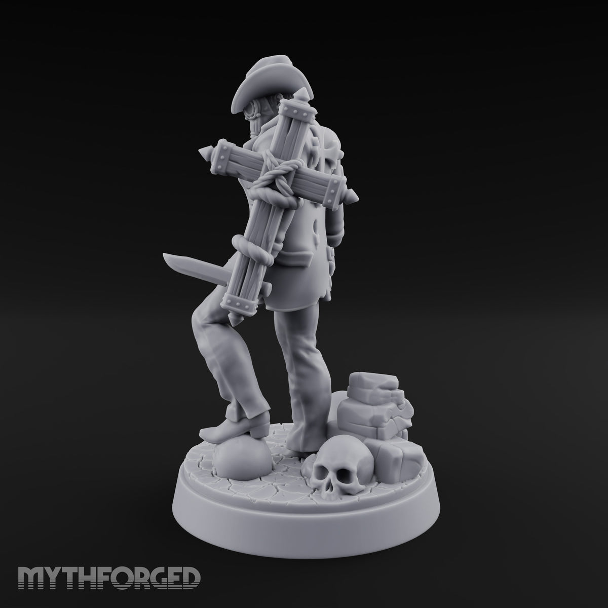 Keeping the Peace Masked Deputy H Miniature for Dungeons and Dragons, Pathfinder or other TTRPGs