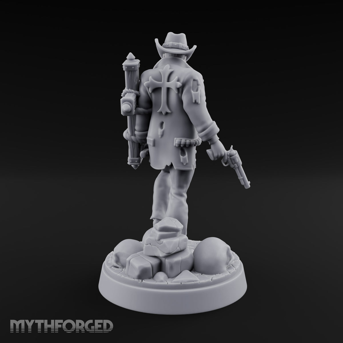 Keeping the Peace Masked Deputy H Miniature for Dungeons and Dragons, Pathfinder or other TTRPGs