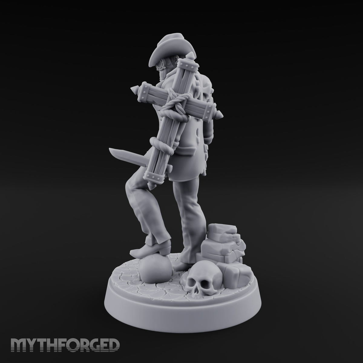Keeping the Peace Masked Deputy H Miniature for Dungeons and Dragons, Pathfinder or other TTRPGs