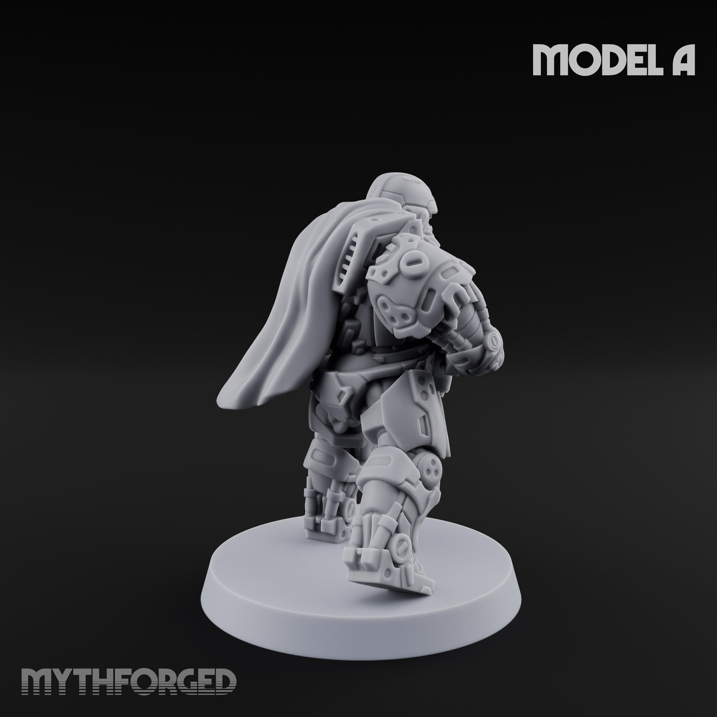 Heavy Armoured Desert Trooper A Miniature for Dungeons and Dragons, Pathfinder or other TTRPGs