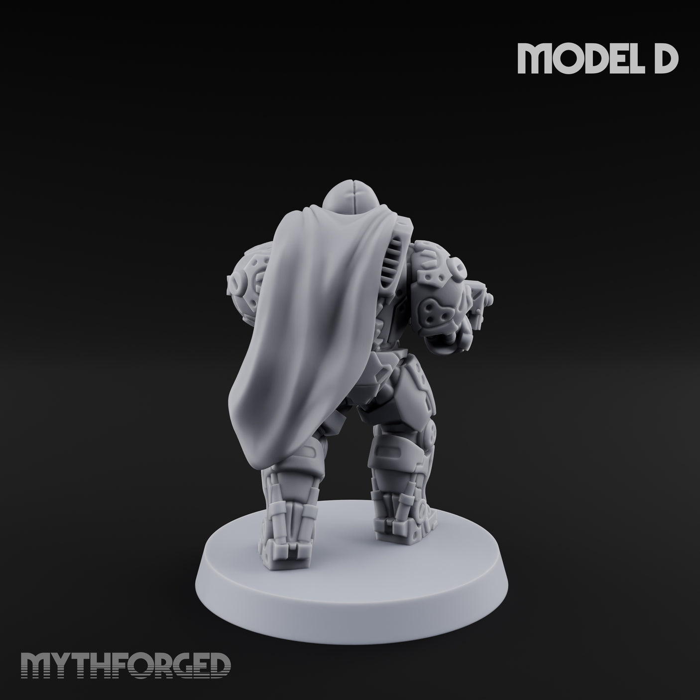 Heavy Armoured Desert Trooper D Miniature for Dungeons and Dragons, Pathfinder or other TTRPGs