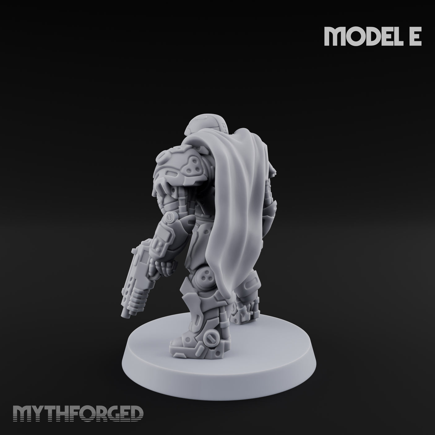 Heavy Armoured Desert Trooper E Miniature for Dungeons and Dragons, Pathfinder or other TTRPGs