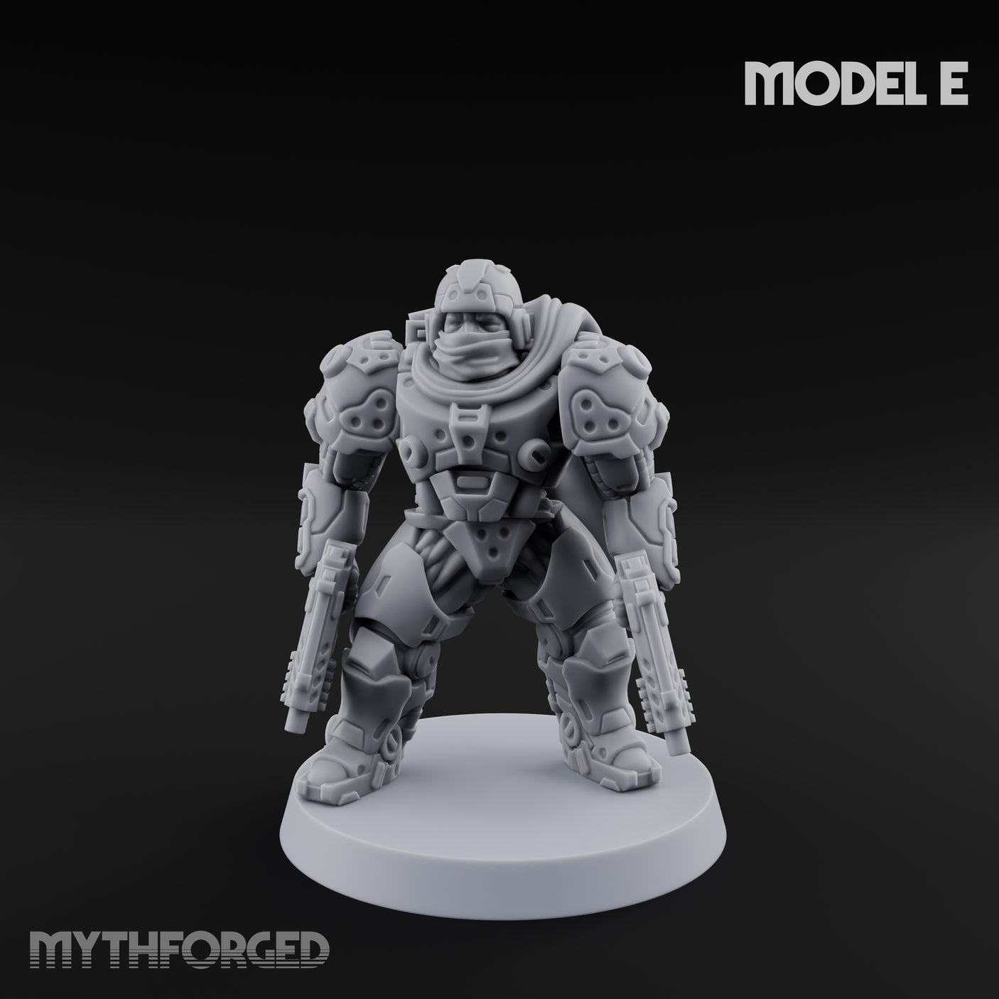 Heavy Armoured Desert Trooper E Miniature for Dungeons and Dragons, Pathfinder or other TTRPGs