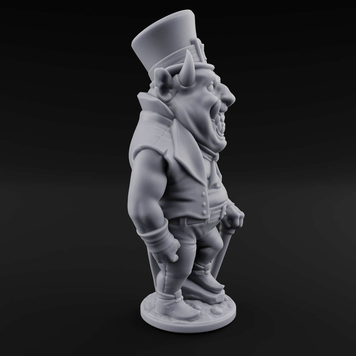 Roll Up Roll Up Devil Entertainers Miniature for Dungeons and Dragons, Pathfinder or other TTRPGs