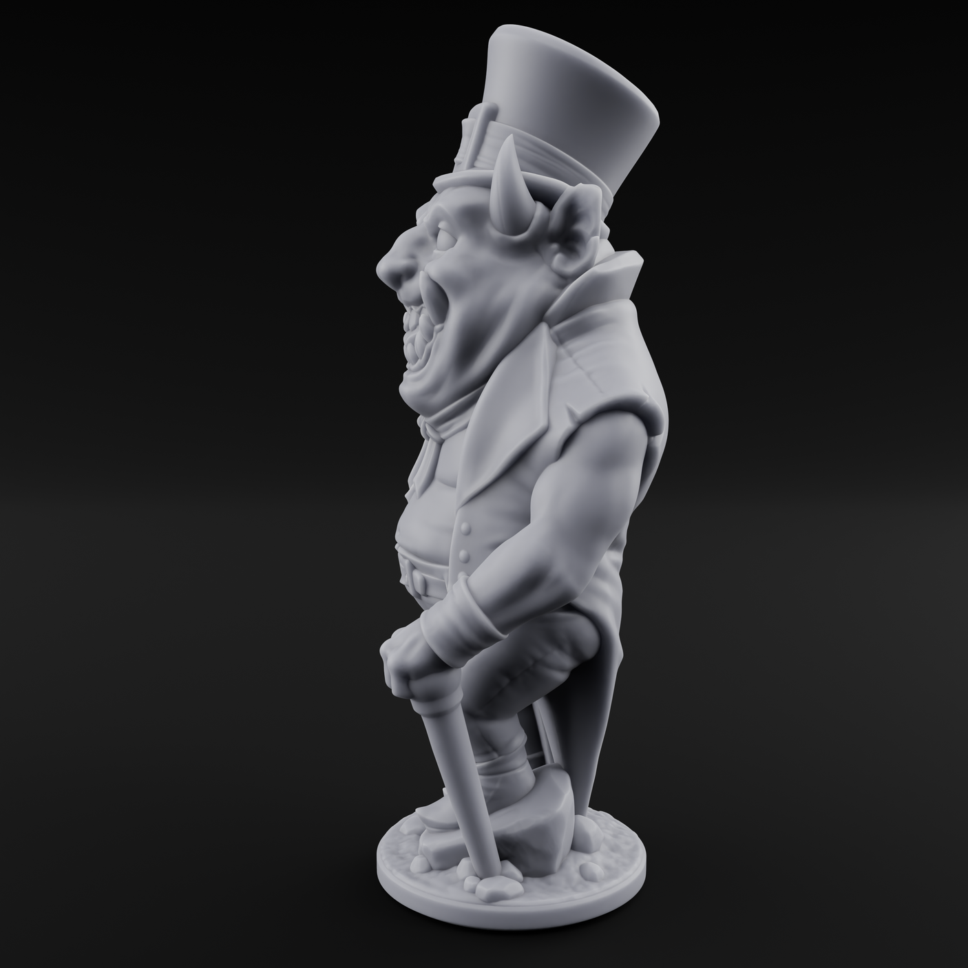 Roll Up Roll Up Devil Entertainer A Miniature for Dungeons and Dragons, Pathfinder or other TTRPGs