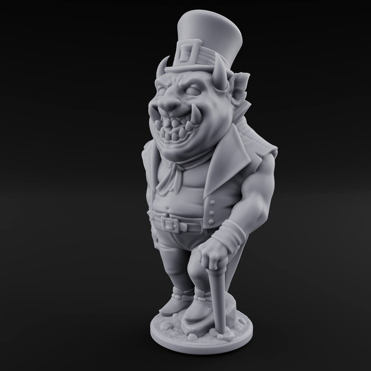 Roll Up Roll Up Devil Entertainers Miniature for Dungeons and Dragons, Pathfinder or other TTRPGs