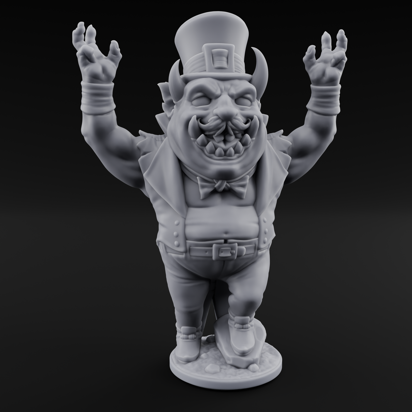 Roll Up Roll Up Devil Entertainer B Miniature for Dungeons and Dragons, Pathfinder or other TTRPGs