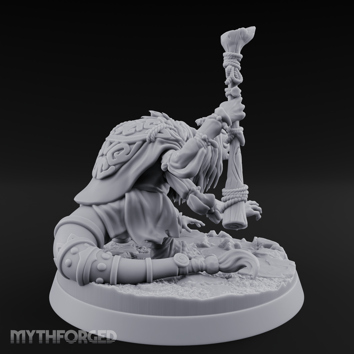 Wand Raised Cackling Goblin Sorcerer Miniature for Dungeons and Dragons, Pathfinder or other TTRPGs