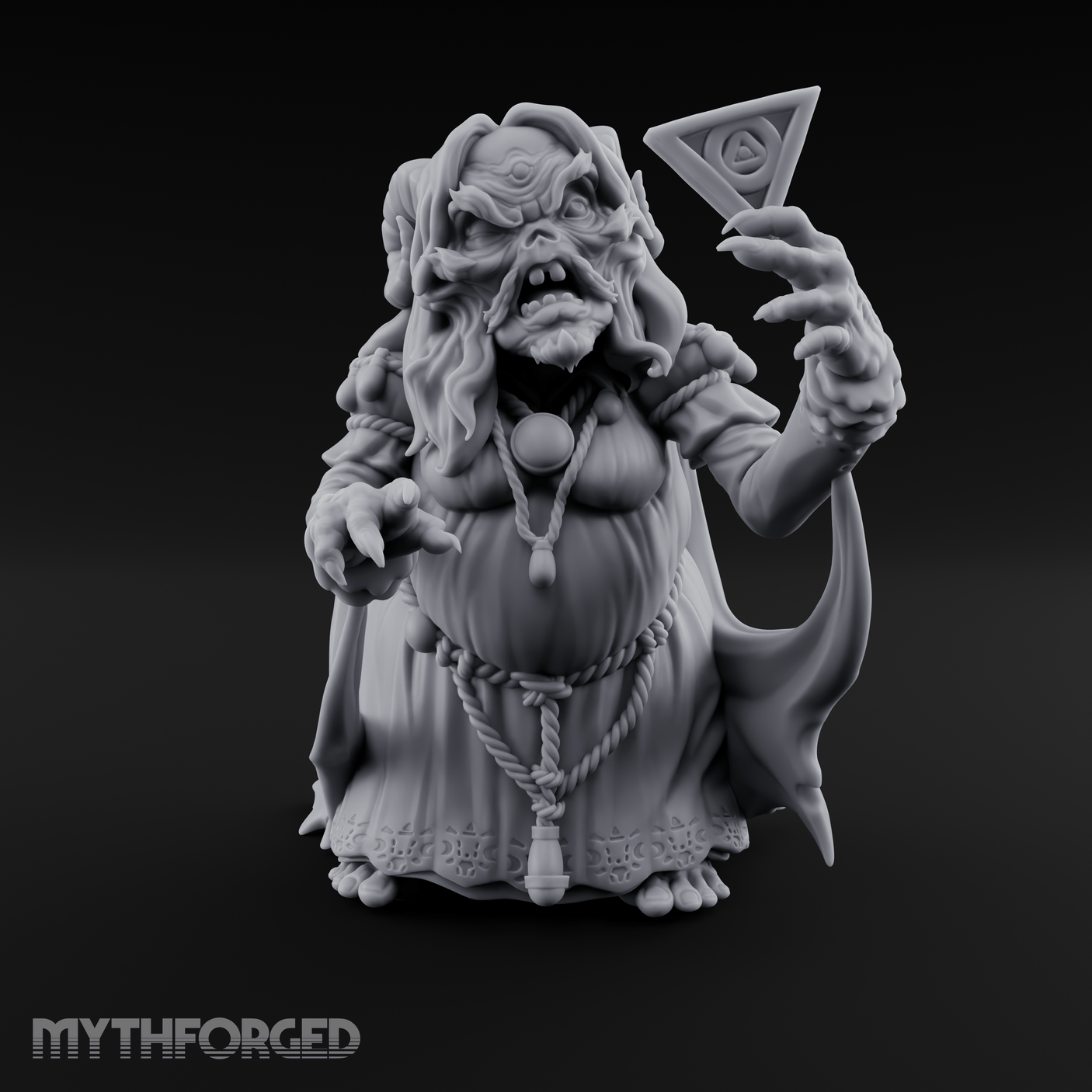 Spell Channeling Swamp Hag Miniature for Dungeons and Dragons, Pathfinder or other TTRPGs