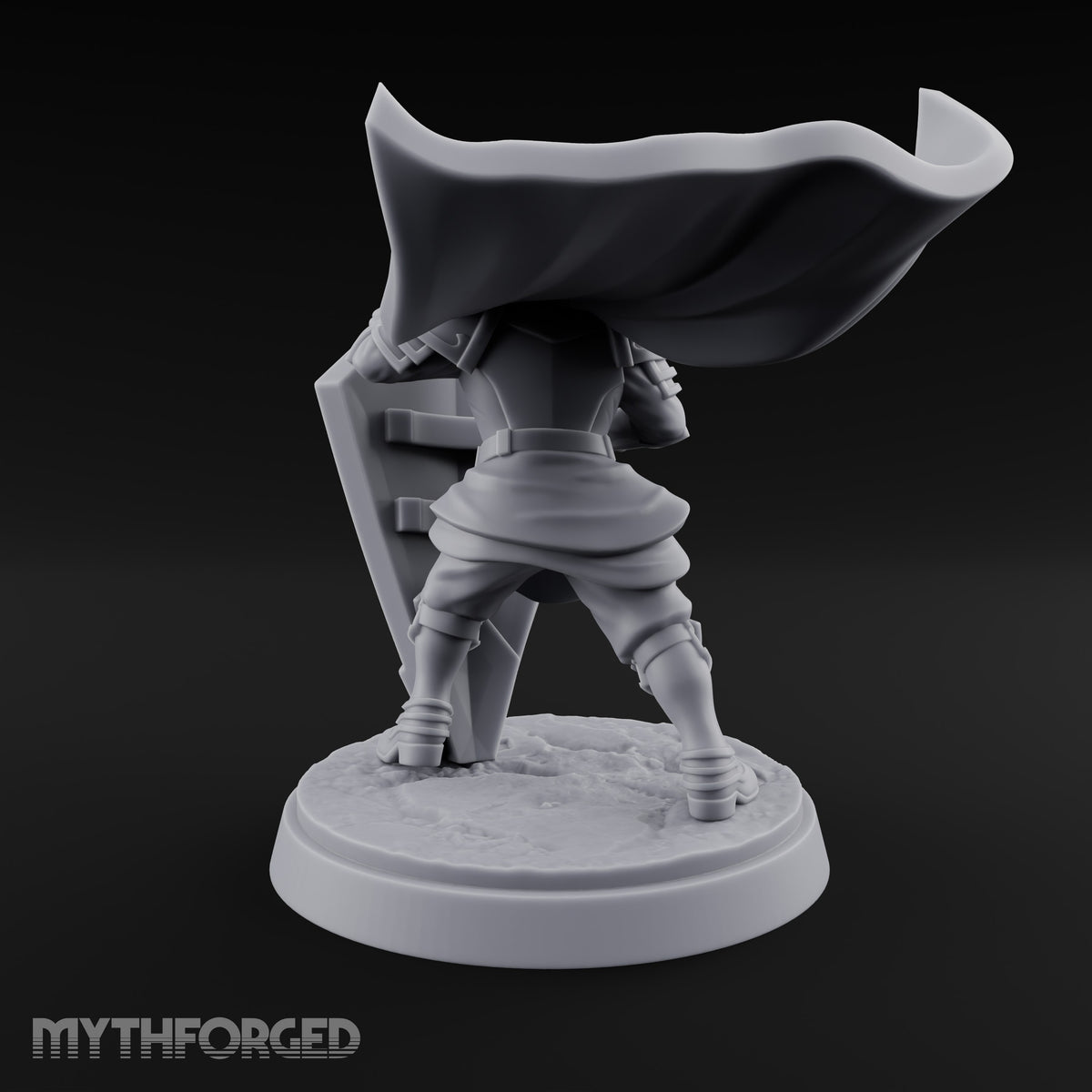 Braced Against the Gale Human Shield Knight