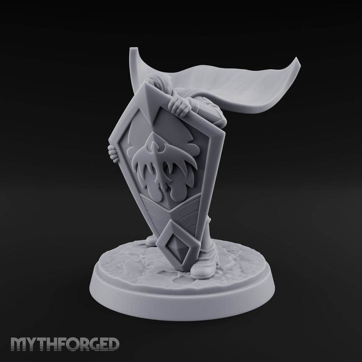 Braced Against the Gale Human Shield Knight